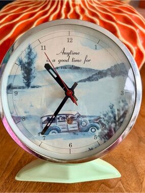 Anytime Is A Good Time For A Vacation Vintage Clock
